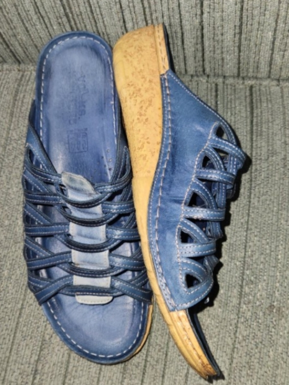 Volks Walkers slide sandals.